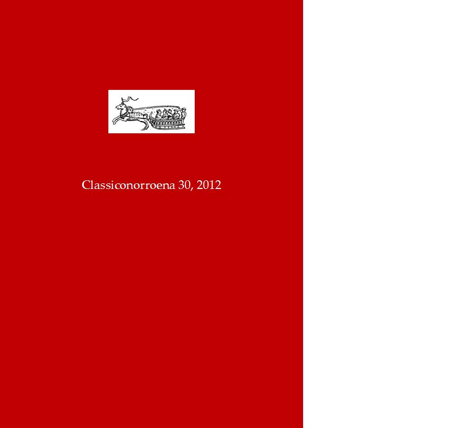 Classiconorroena fasc. num. 30 (2012)