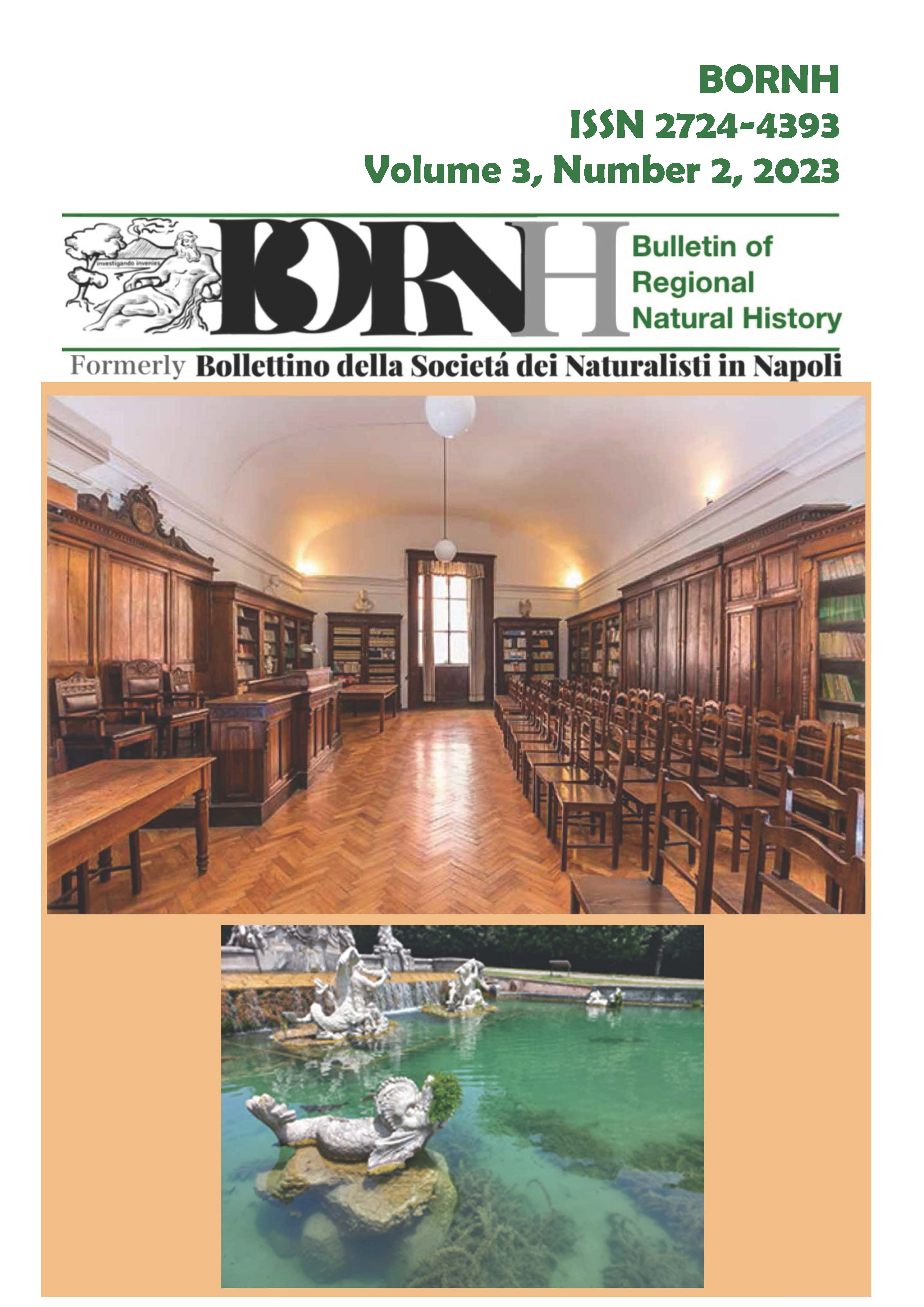 BORNH Bulletin of Regional Natural History Cover