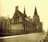 The first home of the Medical School of University of Manchester, United Kingdom (as seen in 1908)