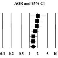 Forest plot of the association between H. pylori and pancreatic cancer