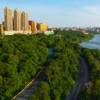 Bard Haven Towers, Columbia University Medical Center. New York City, NY, USA (Summer time)