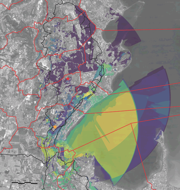 Lake landscape, viewshed analysis, GIS, territorial planning, green/blue infrastructure planning.